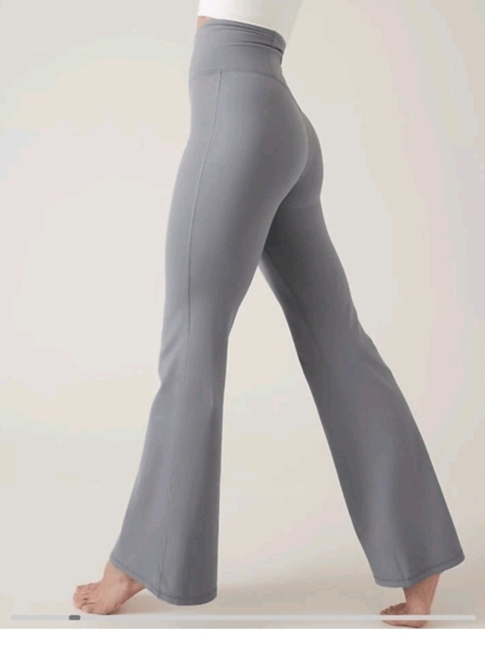 Athleta Gray Boot-Cut High-Waist Flare Leggings Tall L